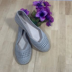 Gianni Bini Rhinestoned Tan Flats